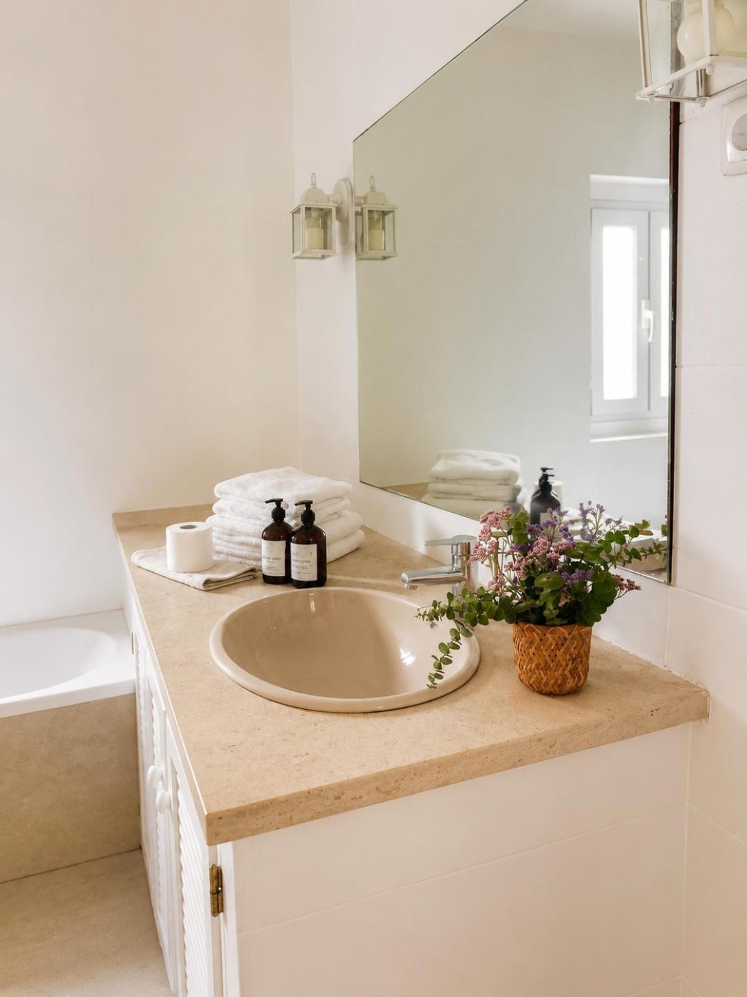 Habitación Doble con baño privado y vistas al jardín