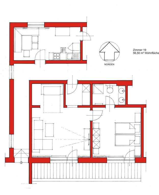 Superior Apartment mit 1 Schlafzimmer und Balkon
